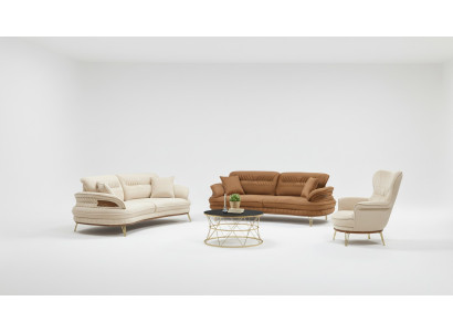 Ensemble de canapés de luxe 3+3+1 place trois canapés design fauteuilibBundleOrNilEnsemble de canapés de luxe 3+3+1 place trois canapés design fauteuil