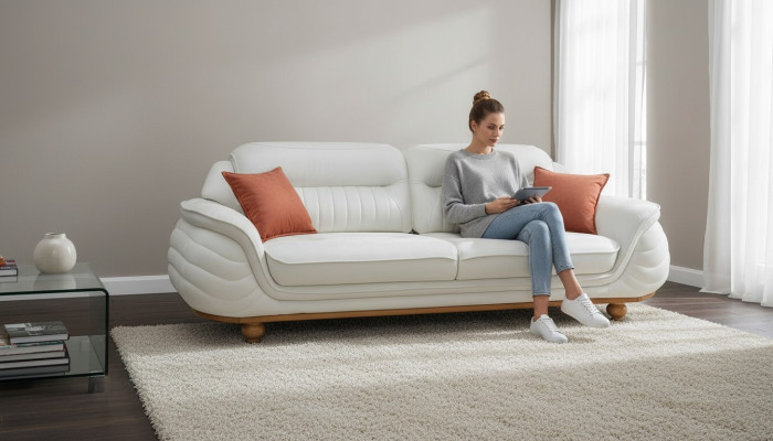 Canapé Mobilier de chambre Trois places Nouveau design Canapé trois places Rembourrage