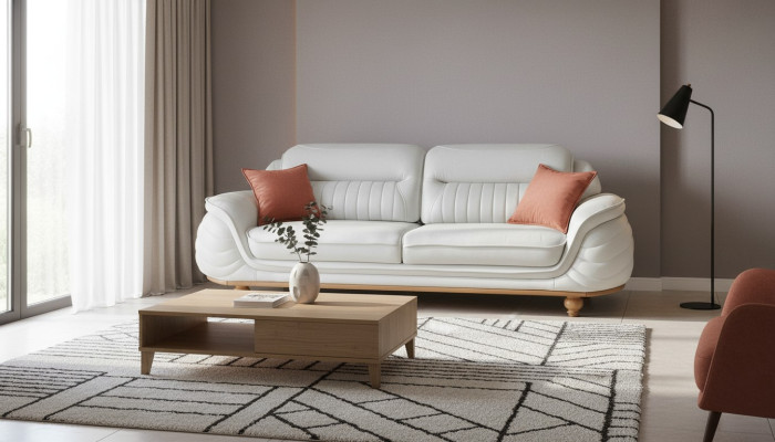 Canapé Mobilier de chambre Trois places Nouveau design Canapé trois places Rembourrage