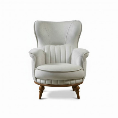 Fauteuil Design Luxe Textile Salon Style Classique Mobilier Lounge