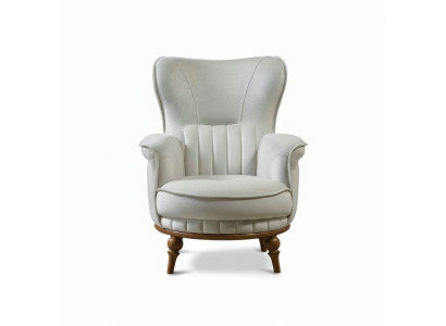 Fauteuil Design Luxe Textile Salon Style Classique Mobilier Lounge