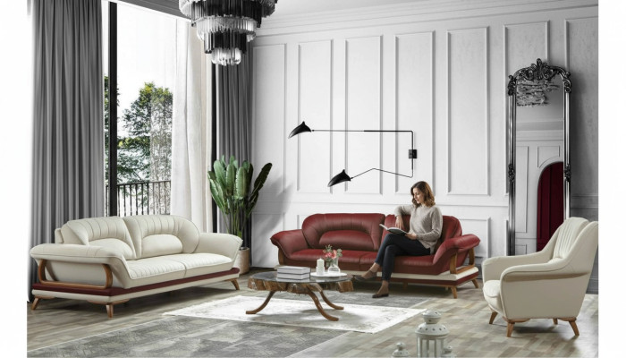 Luxury Suite Set Canapé 3+3+1 Fauteuil Canapé Fauteuil 3 pièces. ensembles