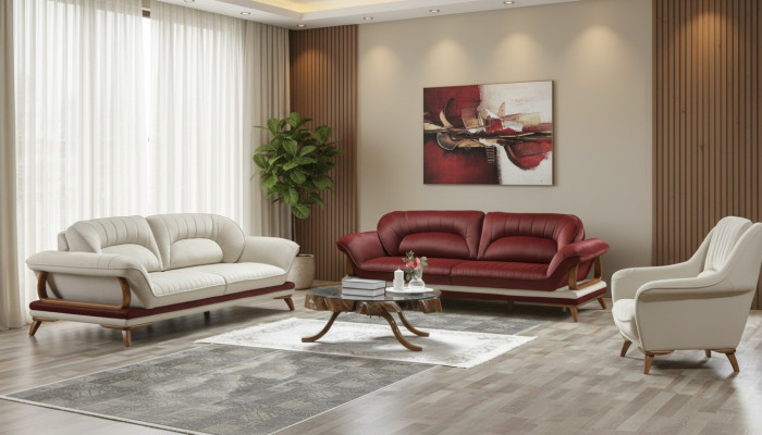 Luxury Suite Set Canapé 3+3+1 Fauteuil Canapé Fauteuil 3 pièces. ensembles