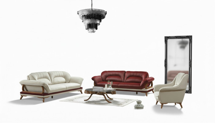 Luxury Suite Set Canapé 3+3+1 Fauteuil Canapé Fauteuil 3 pièces. ensembles