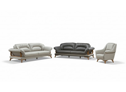 Suite de canapé de luxe Ensemble de canapés 3+3+1 places Fauteuil en tissu 3 pièces.