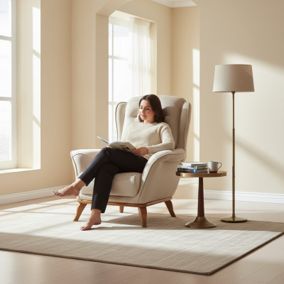 Fauteuil de luxe Meubles design Style classique Textile Salon