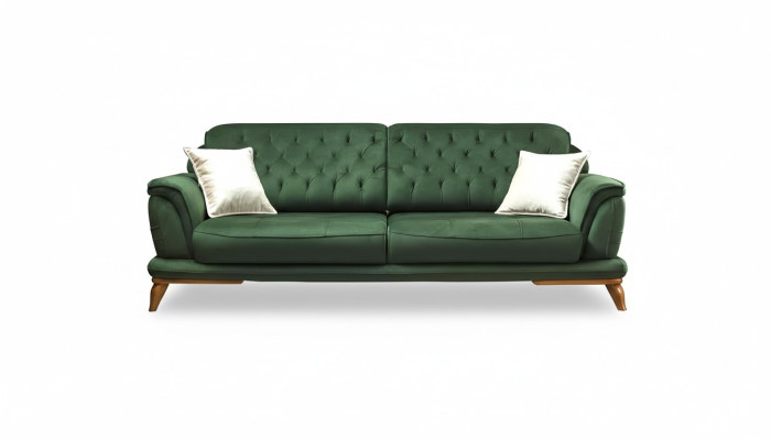 Canapé 3 places Canapés classiques Meubles de luxe Sofas Tissu Canapé