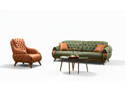 Ensemble de canapé 3+1 places Fauteuil canapé Chesterfield Canapés