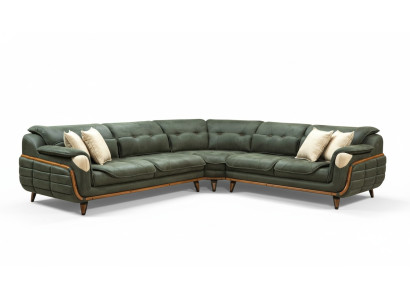 Canapé d'angle design en forme de L Rembourrage luxueux pour salon doux de style.