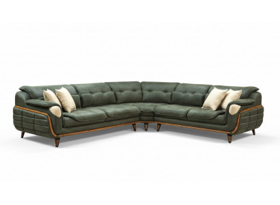Canapé d'angle design en forme de L Rembourrage luxueux pour salon doux de style.