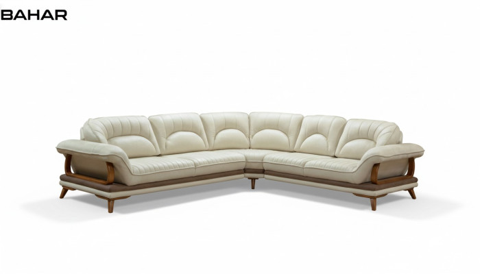 Canapé d'angle en tissu de design Canapé en forme de L. Design. Tissu d'ameublement. Ensemble de coin classique.
