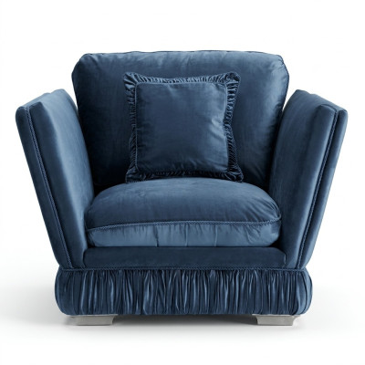 Fauteuil Canapé Tapissier Tissu Designer Siège Tapissier Siège Canapé Single Seater Velours