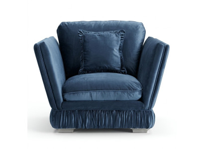 Fauteuil Canapé Tapissier Tissu Designer Siège Tapissier Siège Canapé Single Seater Velours
