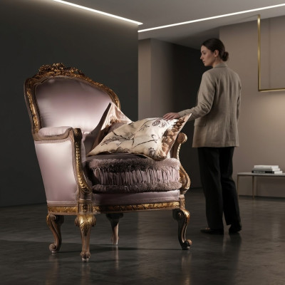 Rembourrage Sièges Canapés Fauteuil Siège Unique Canapé Fauteuil Tissu Design Italie Meubles