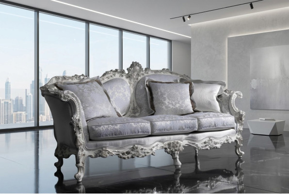 Chesterfield Classic est un canapé trois places en textile pour salon.