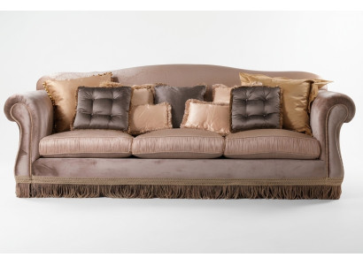 Canapé Triple Canapé 3 places Canapé design Design moderne Marron