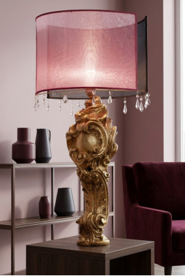 Lampe de bureau classique, lampe sur pied, lustre, lampes baroques, lampadaire rococo