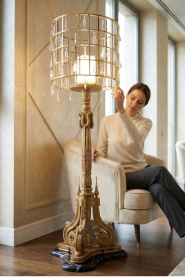 Lustre de luxe Lampadaire Lampadaire Lampes Mobilier italien Meubles neufs