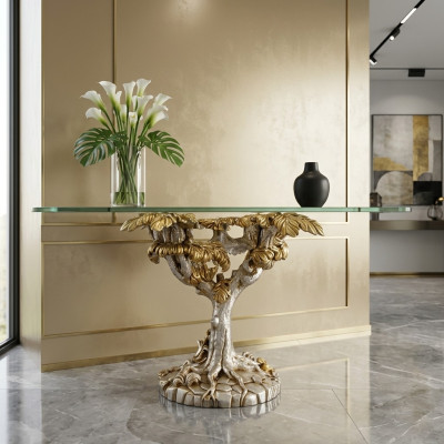 Table console en bois Table console en bois Tables d'appoint de salon classiques