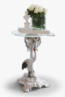 Table basse de luxe en bois, meuble classique, table baroque rococo, table d'appoint