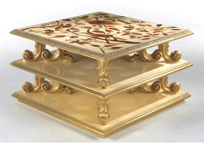 Table basse Table d'appoint Table de salon en bois Royal Baroque nouveau