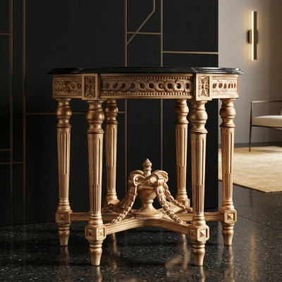 Table basse Table de salon Bois Royal Côté Baroque Mobilier Table d'appoint