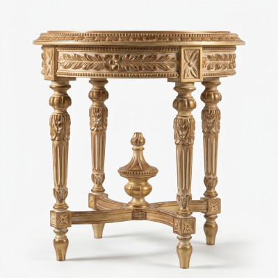 Table basse Table d'appoint Table basse en bois Royal Baroque Meubles de salon