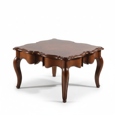 Table d'appoint Baroque Rococo Table basse Table en bois massif Meubles Tables Italie neuf