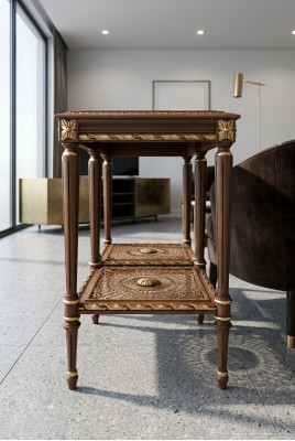 Table basse Table d'appoint Table baroque rococo Table en bois massif Meubles Tables Italie nouveau