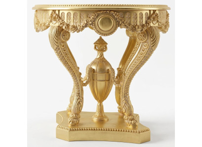 Table basse Table d'appoint Bois Salon Table Mobilier d'Italie Vintage Or