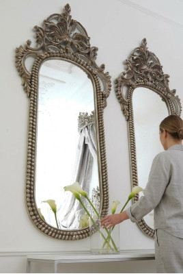 Miroir Baroque Rococo Miroir mural Miroir sur pied Mobilier italien neuf
