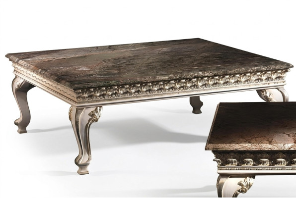 Table basse Table en bois Table vintage Table d'appoint Bois massif Meuble italien neuf