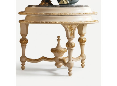 Table en bois Table d'appoint vintage en bois véritable Matériau Salon Klasika en bois