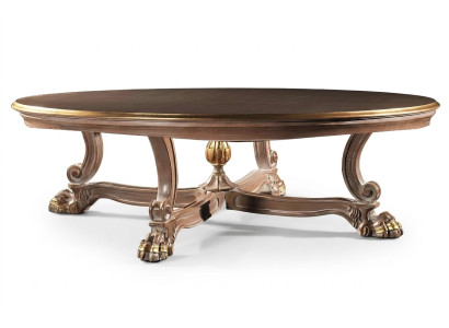 Table en bois Tables de salle à manger Salon Italien Mobilier de salle à manger Classique neuf