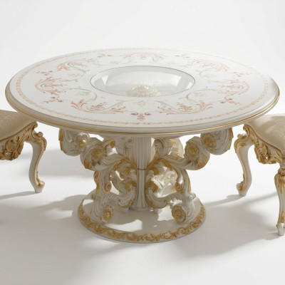 Table à manger Mobilier de design Ameublement Tables Table en bois massif Neuve De luxe Italienne