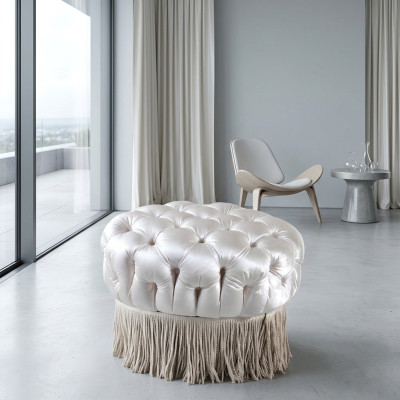Tabouret de club Mobilier de salon Chaise Rembourrée Design Classique Salon Italie