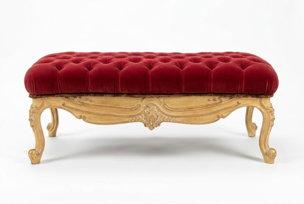 Tabouret de club Mobilier de salon Chaise Repose-pieds Rembourrage Chesterfield Classique nouveau