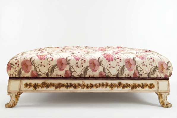 Pouf Repose-pieds Tabouret rond Tabouret rembourré Tabouret Tabouret de salle de bain Pouf ottoman