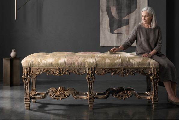 Pouf Repose-pieds Tabouret rond Tabouret rembourré Tabouret Tabouret de salle de bain Tabouret Ottoman
