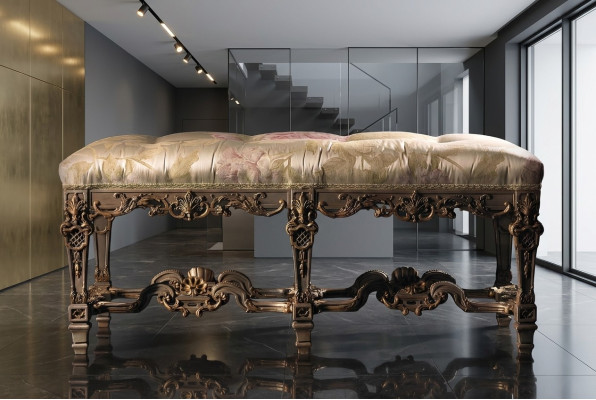 Pouf Repose-pieds Tabouret rond Tabouret rembourré Tabouret Tabouret de salle de bain Tabouret Ottoman