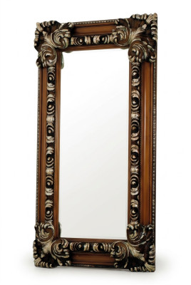 Miroir mural classique en bois de style italien, nouveau design en bois.