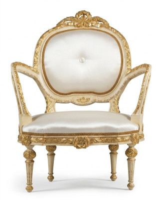 Salle à manger Chaise Fauteuil Rembourrage Mobilier Classique Italie Ameublement Trône nouveau