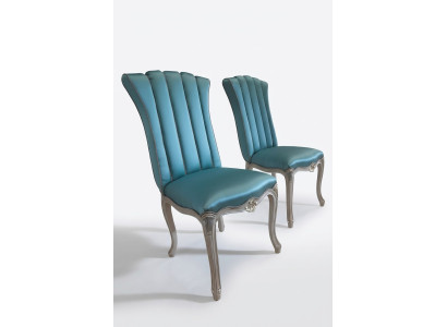 Chaise de salle à manger Luxe Salon Mobilier Italien Fauteuil Baroque Rococo neuf