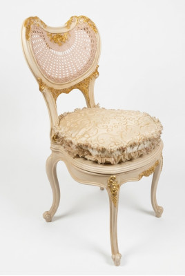Chaise de salle à manger 1 place Fauteuil en bois de luxe de classe baroque rococo Design de mobilier neuf