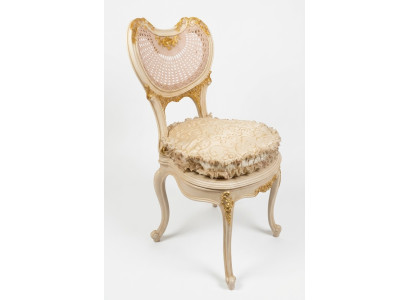 Chaise de salle à manger 1 place Fauteuil en bois de luxe de classe baroque rococo Design de mobilier neuf