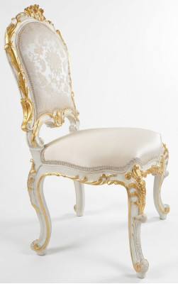 Design Chaise de salon Chaises de salle à manger Tissu Tapisserie Armchair Baroque