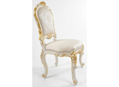 Design Chaise de salon Chaises de salle à manger Tissu Tapisserie Armchair Baroque