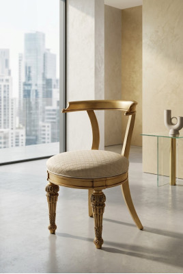 Chaise de salle à manger style baroque nouvelle chaise rembourrée luxe fauteuil fauteuil chaises salon
