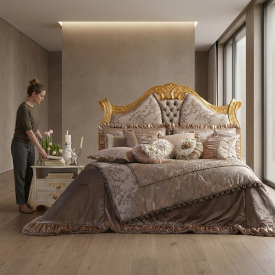 Luxueuse tête de lit de style Chesterfield pour votre lit