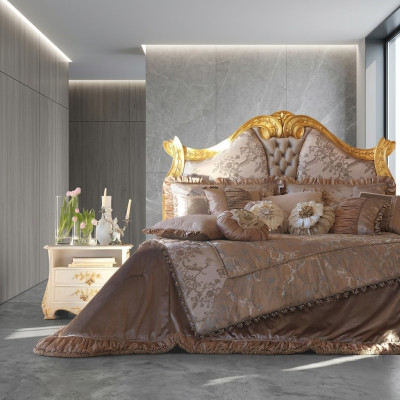 Luxueuse tête de lit de style Chesterfield pour votre lit